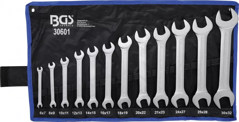 Expressz szállítás BGS technic 12 részes villáskulcs készlet, 6-32 mm (BGS 30601)