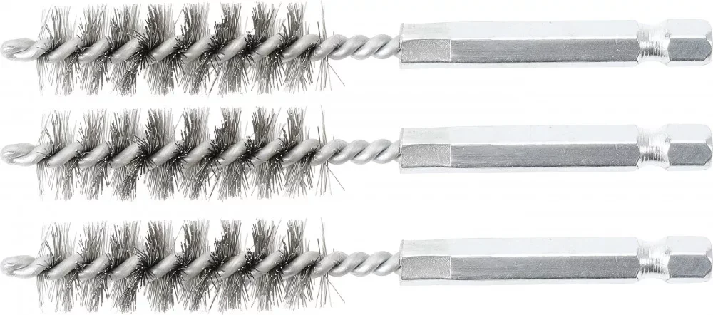 BGS technic Acélkefe készlet | 13 mm | 1/4" | 3 darabos | a BGS 3078 kefekészlethez (BGS 3078-13-S) Azonnal elérhető