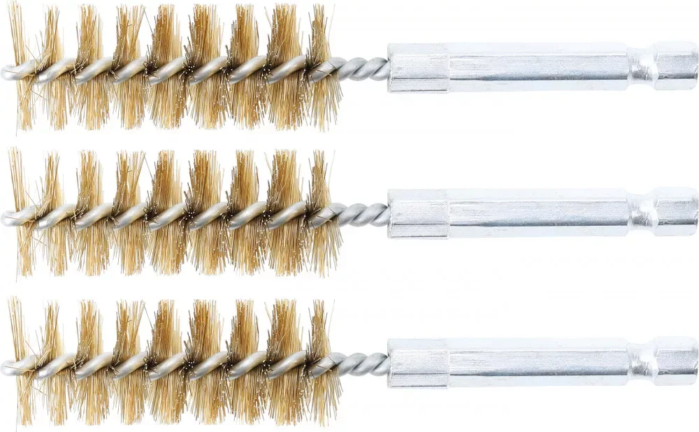 Akció BGS technic Sárgarézkefe készlet | 18 mm | 1/4" | 3 darabos | a BGS 3078 kefekészlethez (BGS 3078-18-M)
