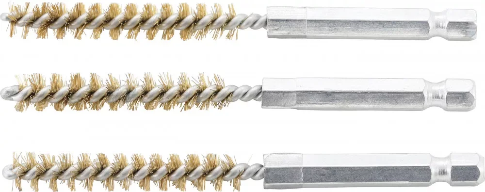 Kedvezmény BGS technic Sárgarézkefe készlet | 8 mm | 1/4" | 3 darabos | a BGS 3078 kefekészlethez (BGS 3078-8-M)