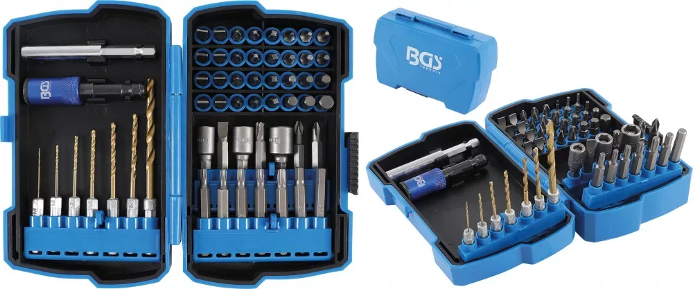 BGS technic Fúró- és bit készlet | 55 darabos (BGS 4811) Gyors szállítás