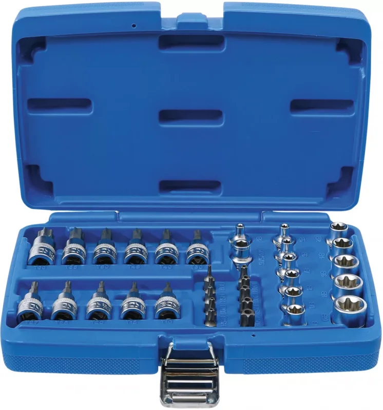 Alacsony ár BGS technic 34 részes Torx bitfej/dugókulcs készlet 3/8" (BGS 5021)