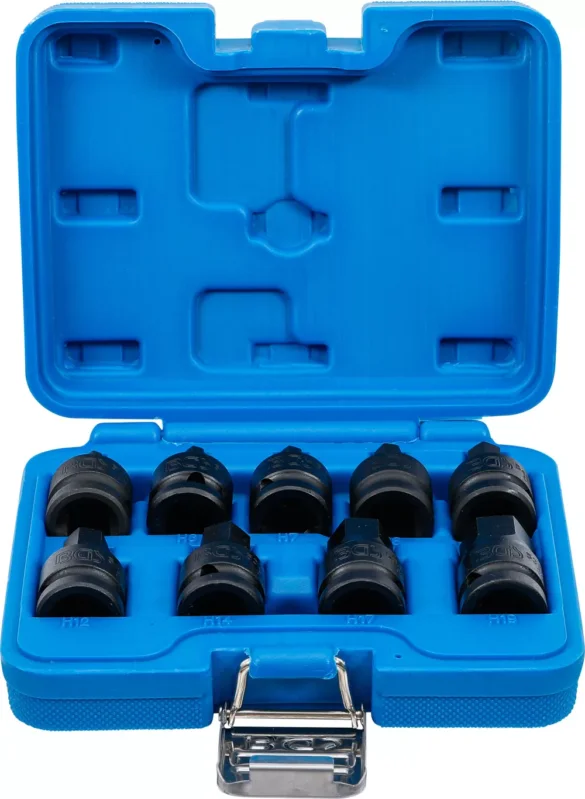 Csak ma BGS technic 9 részes Imbusz bitfej készlet légkulcshoz, 5-19 mm, 1/2" (BGS 5485)