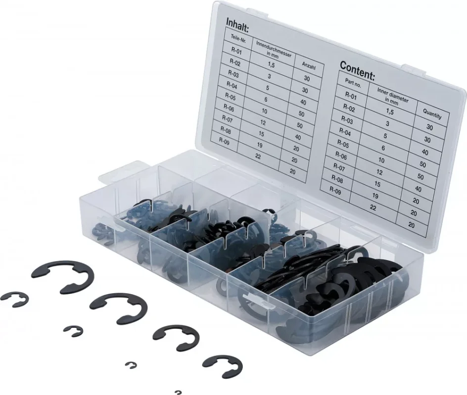 BGS technic Metrikus E-klip készlet 300 részes (BGS 8039) Bestseller