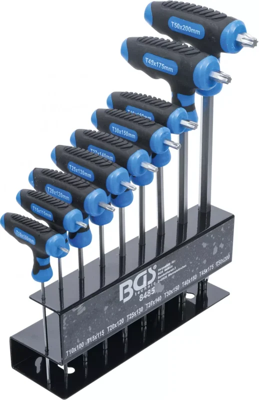BGS technic T markolatú, Torx kulcs készlet 8 részes T10-T50 (BGS 8485) Ingyenes szállítás