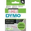 Különleges ajánlat Dymo feliratozó szalag,12mm/7mpiros/fehér F083370