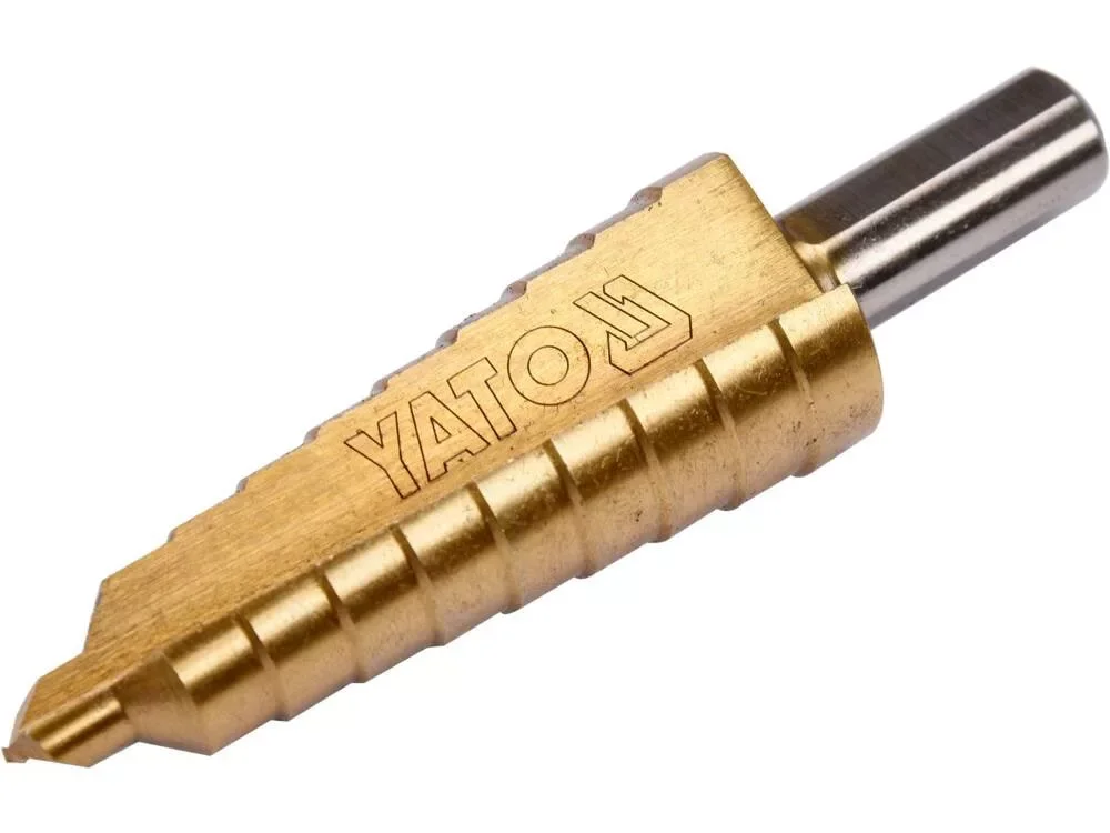 Akció Yato lépcsős fúró 6-20 mm 10 lépcsős HSS titán-nitrid