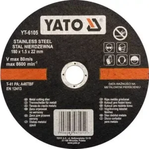 Yato vágókorong fémre 180 x 1,5 x 22,2 mm inox Árengedmény