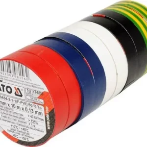 Yato szigetelőszalag 12 x 0,13 mm x 10 m öt színű (10 db/cs) Olcsó
