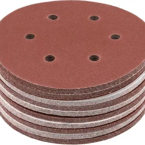 Yato tépőzáras fíbertárcsa 150 mm-es, P80 6 lyukas (50 db/cs) Szezonális akció