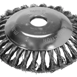 Yato döntött sodrott körkefe 150 x 25,4 mm fűkaszához, fűszegélyvágóhoz Szuper ajánlat
