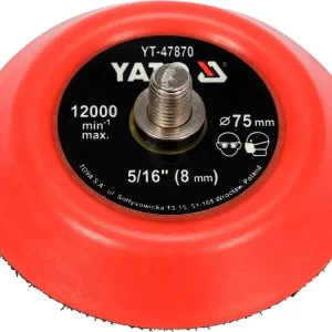 Yato tépőzáras gumitányér 75 mm 5/16" Azonnal elérhető
