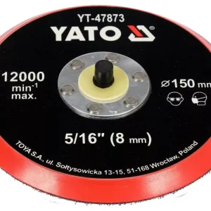 Yato tépőzáras gumitányér 150 mm 5/16" Újdonság