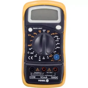 Vorel digitális multiméter 0-600V, 0-10A, 0-2 Ohm Végkiárusítás