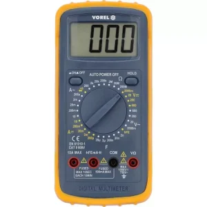Vorel digitális multiméter 0-600V, 0-10A, 0-200 MOhm, 0-20 microF, 0-20 kHz Kedvezmény