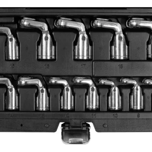 Yato nyitott csillag-dugókulcs készlet 12 részes 3/8" 8-19 mm CrV Végkiárusítás