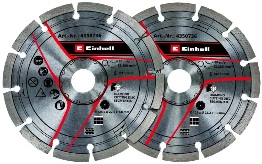 Kedvezményes ár Einhell gyémánt vágókorong 125x1,8x22,2 mm 2 db