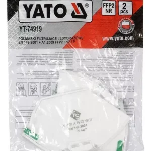 Alacsony ár Yato pormaszk FFP2/P NR (2 db/cs)