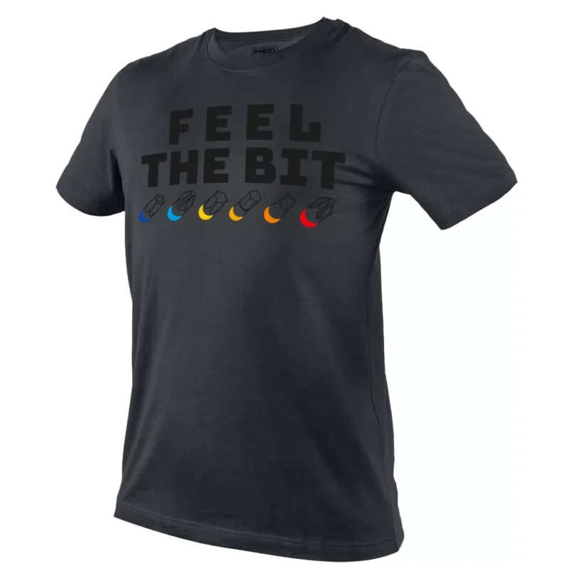 Bestseller Neo munkapóló, FEEL THE BIT felirattal, XL