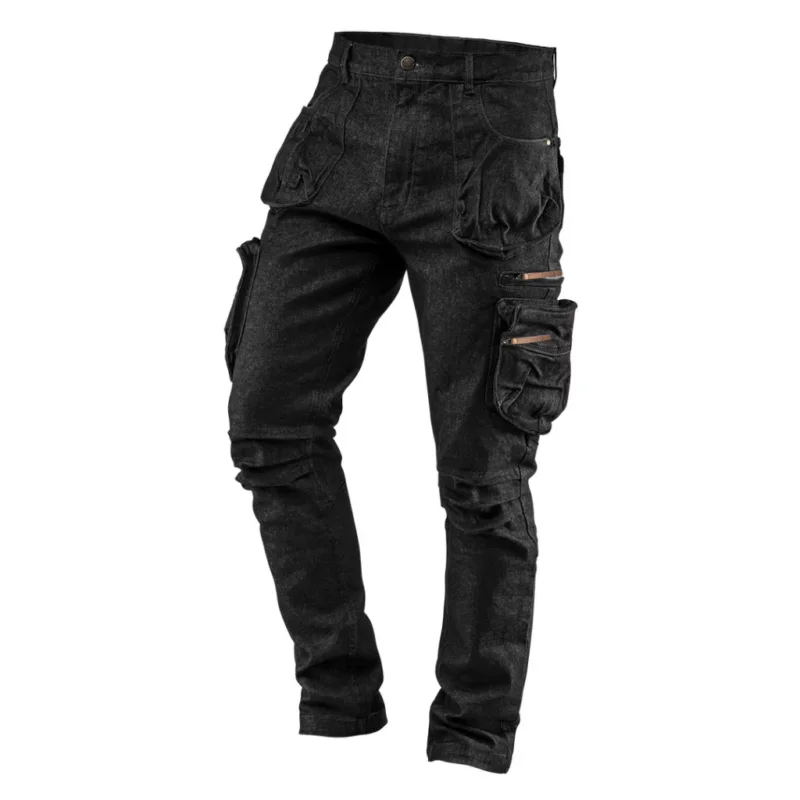 Szuper ajánlat Neo denim munkanadrág, 5 zsebes, fekete, XS