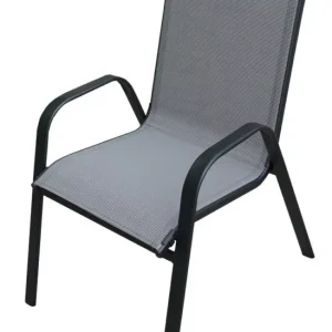 XT1012C fém kerti szék, 69 x 55 x 95 cm - szürke Szuper ajánlat