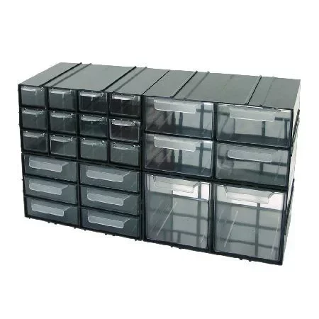 Szuper akció Kombinált műanyag tárolószekrény - 230x125x140mm/2fiók