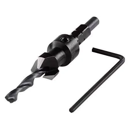 Wolfcraft előfúró süllyesztővel teraszlapcsavarhoz, hatszögszárú, 4.5-12mm 45° Ne maradj le