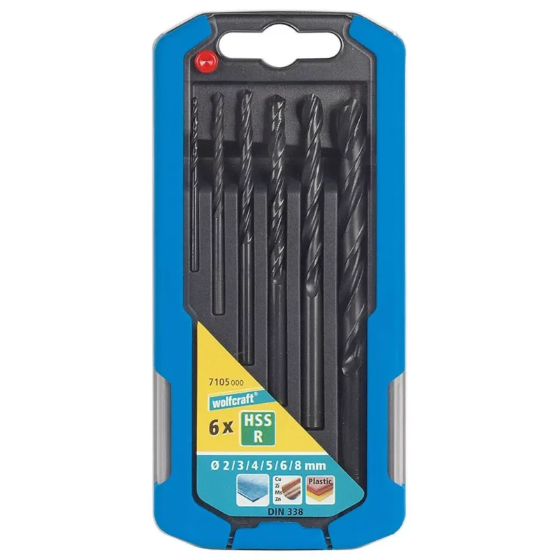 Wolfcraft fémfúró készlet 6 részes 2,0-8,0 mm HSS-R Vedd meg online