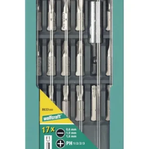 Wolfcraft bitkészlet 17 részes, dobozos Ingyenes szállítás