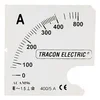 Akció Skálalap ACAM72-5 alapműszerhez 0 - 15 (30) A SCALE-AC72-15/5A Tracon