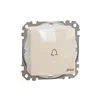 Ingyenes szállítás Sedna ÚJ Egypólusú nyomó csengőjellel, rugós bekötés, 10A, IP44, bézs SDD212131 Schneider