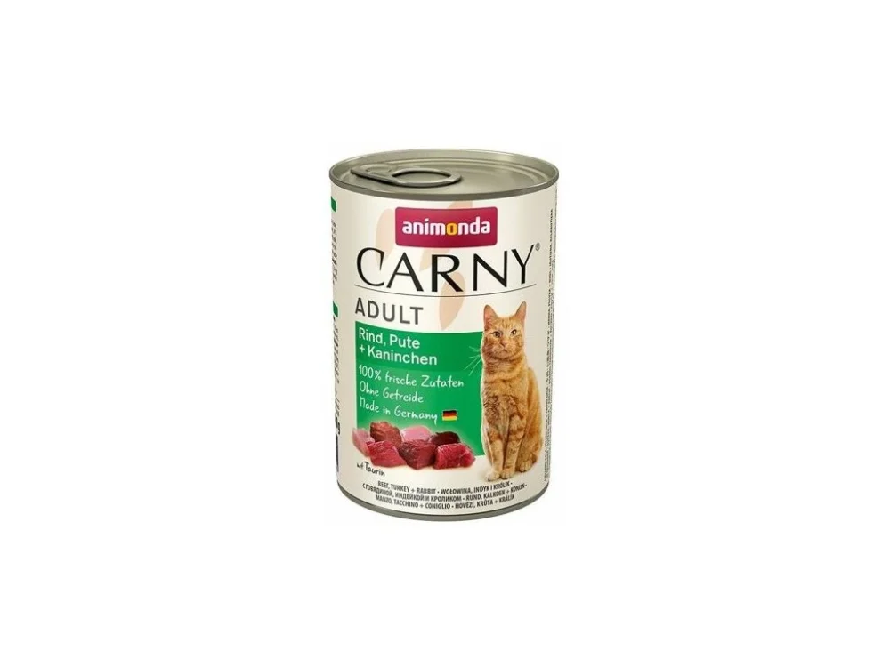 ANIMONDA konzerv CARNY Felnőtt - marha, pulyka, nyúl 400g Csak ma