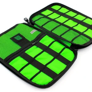 APT TR12 Utazásszervező kábelekhez és kis elektronikai cikkekhez, zöld Olcsó