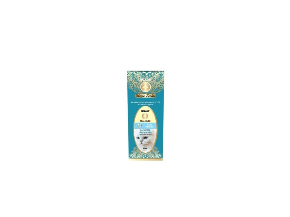 AQUA Magic Zeolite BABY POWDER - granulált dezodor macska WC-hez, 500 g Nézd meg most