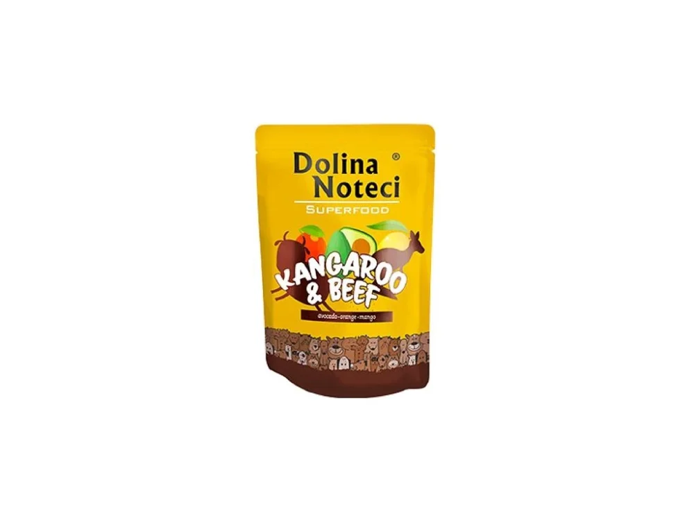 Ne maradj le DOLINA NOTECI SUPERFOODS kenguru és marhahús táska kutyáknak 300 g