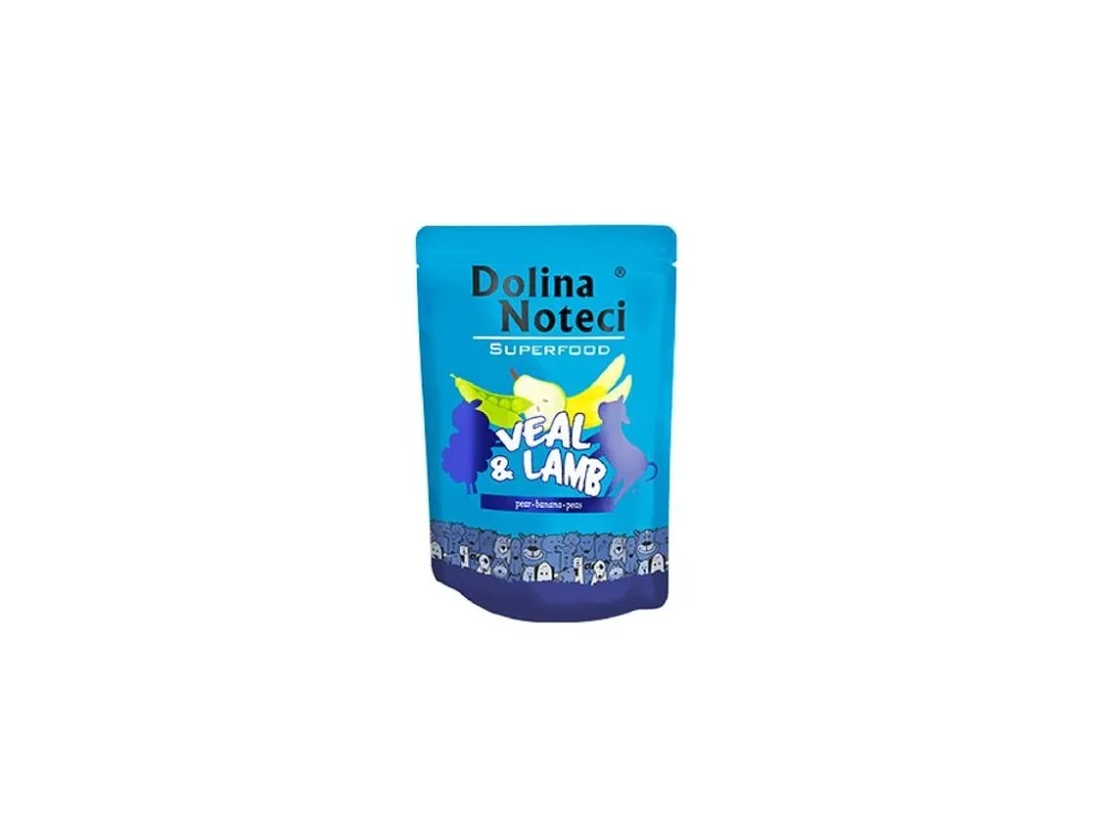 Kedvezményes ár DOLINA NOTECI SUPERFOODS borjú- és báránytasak kutyáknak 300 g