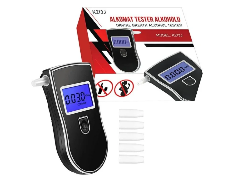 GOT K213J Alkoholmérő LCD TITANIUM + COVER alkoholmérő Szuper akció