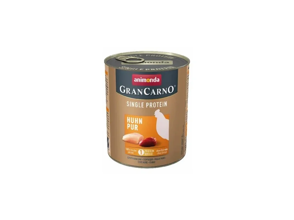 Vedd meg most GRANCARNO Single Protein 800 g tiszta csirke, konzerv kutyák számára