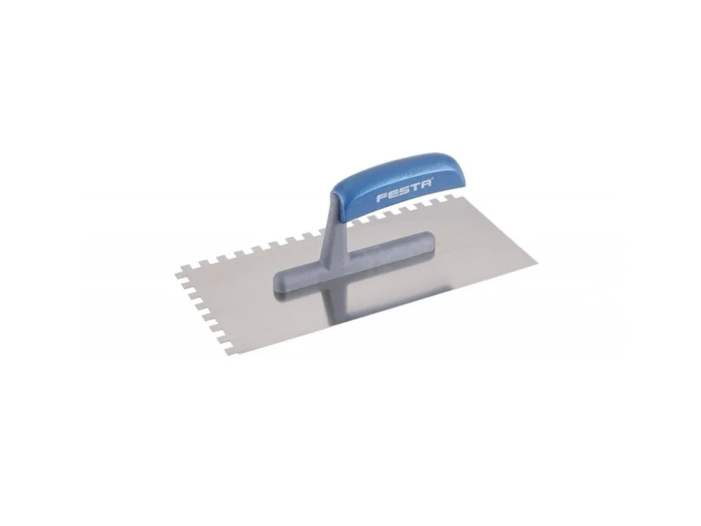 Prémium FESTA simító rozsdamentes acél fa nyél 280x130mm fogak e8