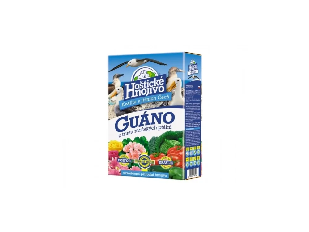 Ajánlat HOŠTICKÉ GUÁNO műtrágya tengeri madárürülékből 1kg