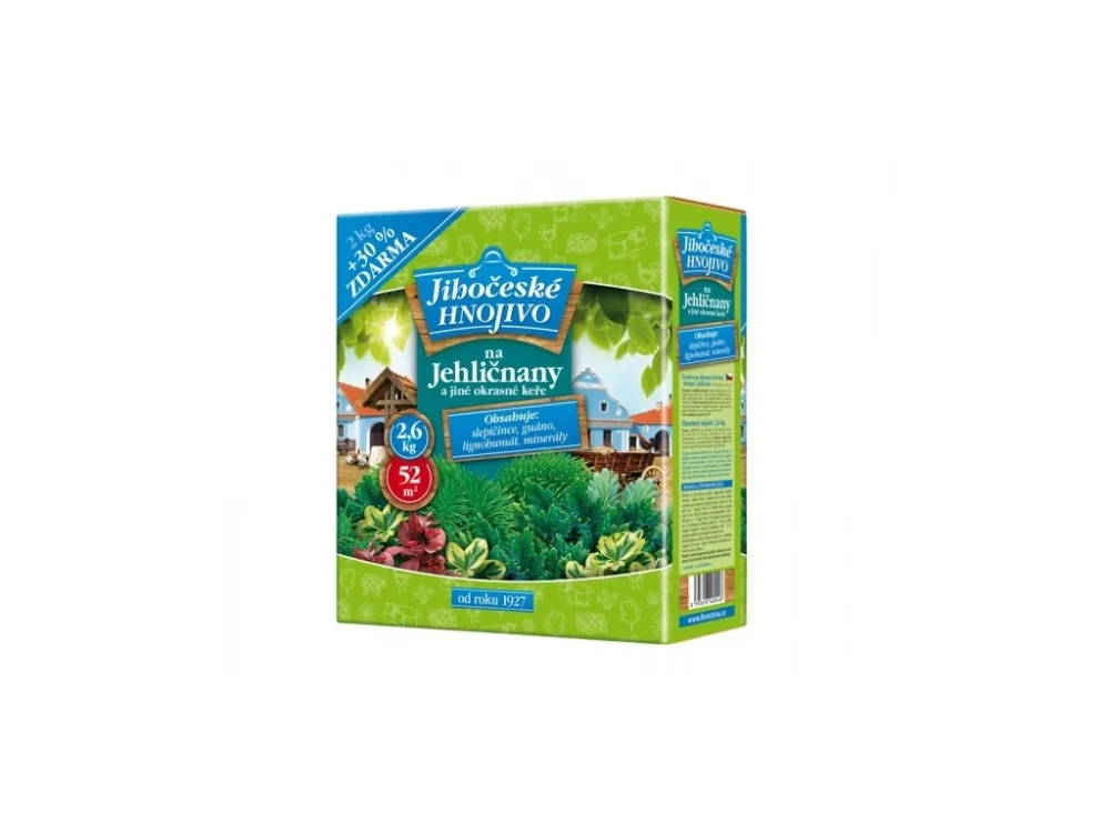 Olcsó JIHOČESKÉ műtrágya tűlevelűeknek 2kg + 30% INGYENES