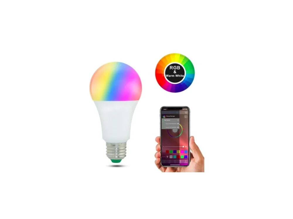 Azonnal elérhető HUKA G714 LED Smart izzó E27, színes
