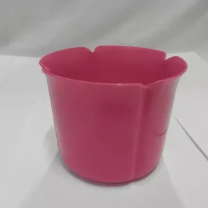 Virágtartó kaspó, szirom formájú, 13 cm, magenta műanyag (213) Legnépszerűbb