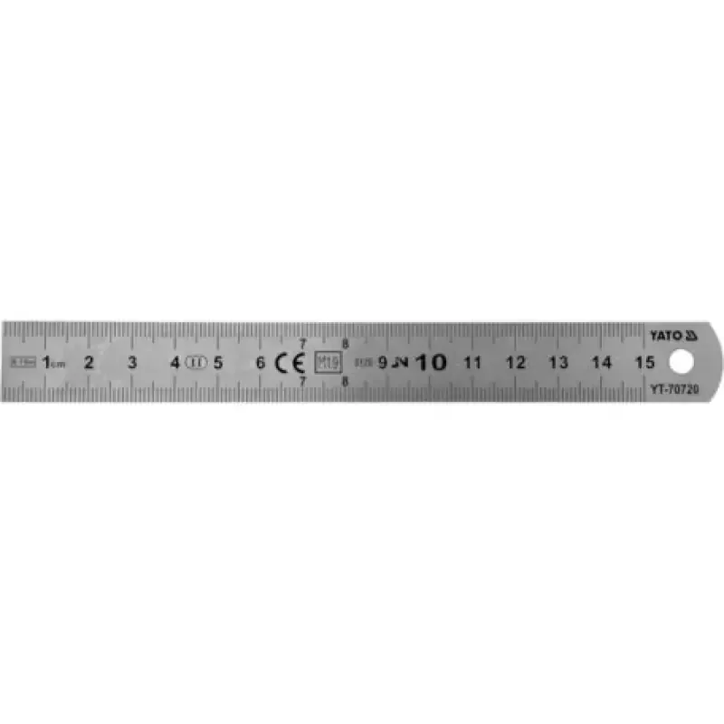 Yato inox vonalzó 15cm (YAT-70720) Outlet