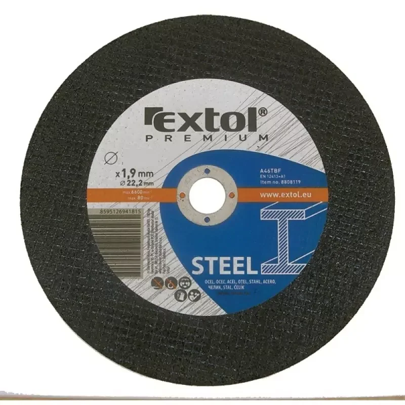 Extol Premium vágókorong acélhoz 115×1,6×22,2mm (8808110) Szezonális akció
