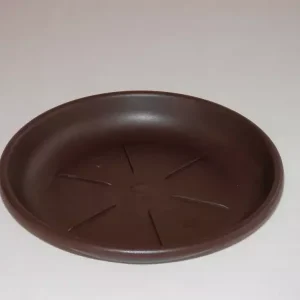 Végkiárusítás Virágtartó alátét, 36 cm, barna műanyag (367)