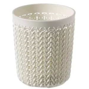 Vásárlói kedvenc Curver Knit "S" méretű kerek tároló, krém (234664)