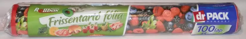 Végkiárusítás Perforált frissentartó fólia vékony Rollbox 100 db erdei gyümölcs mintás