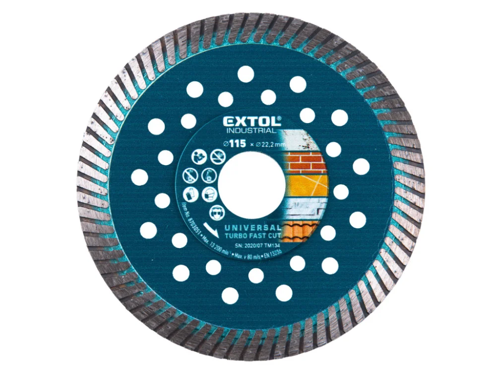 gyémánt vágókorong, turbó Fast Cut, száraz és nedves vágásra, O 115x22,2x2mm Ajánlat