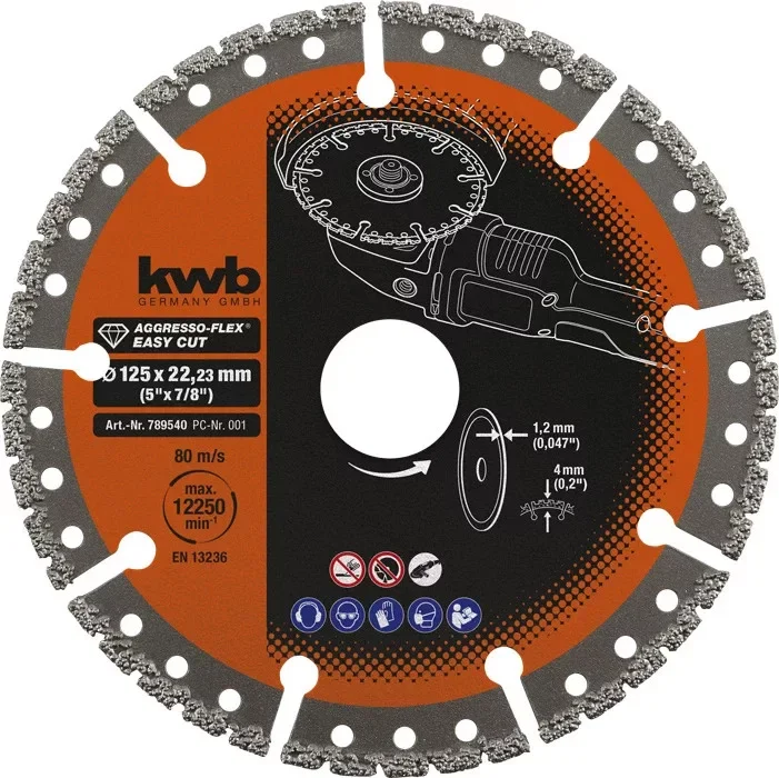 49789540 | Vágókorong 125 mm Gyémánttárcsa, univerzális - KWB Népszerű